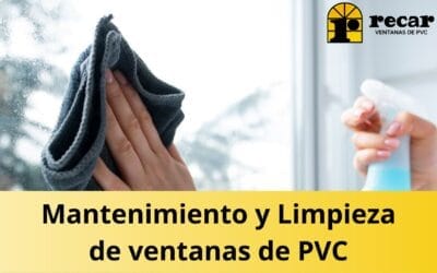 Mantenimiento y limpieza de ventanas de PVC