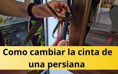 Como cambiar la cinta de la persiana