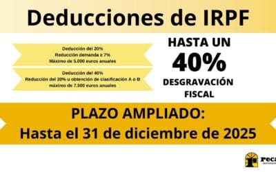 Ampliación de plazo de la Deducción de IRPF (Actualizado Marzo 2025)