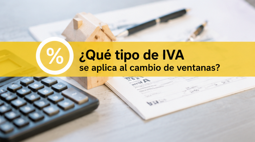 ¿Qué tipo de IVA se aplica al cambio de ventanas?